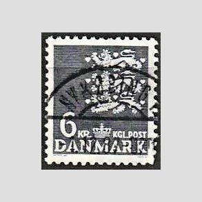 FRIMRKER DANMARK | 1976 - AFA 621 - Rigsvben 6 Kr. grbl - Lux Stemplet