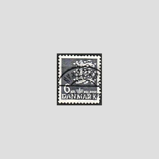 FRIMRKER DANMARK | 1976 - AFA 621 - Rigsvben 6 Kr. grbl - Lux Stemplet