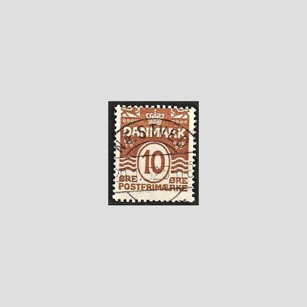 FRIMRKER DANMARK | 1930 - AFA 185 - Blgelinie 10 re brun - Lux Stemplet