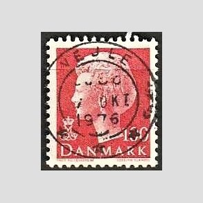 FRIMRKER DANMARK | 1976 - AFA 620 - Dronning Margrethe - 100 re rd - Pragt Stemplet Vejle