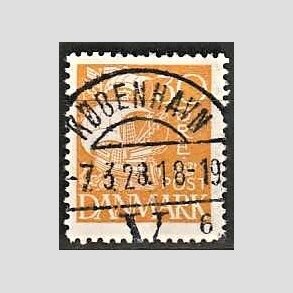 FRIM�RKER DANMARK | 1927 - AFA 172 - Karavel 30 �re gul - Lux Stemplet 