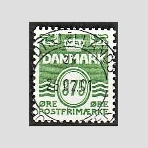 FRIM�RKER DANMARK | 1999 - AFA 1201 - B�lgelinie - 375 �re gr�n - Pragt Stemplet