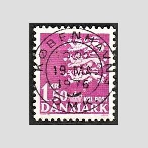 FRIMRKER DANMARK | 1962 - AFA 405 - Rigsvben 1,50 Kr. rdlilla - Pragt Stemplet