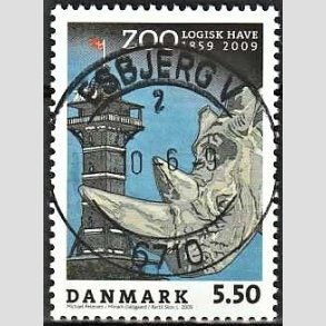 FRIM�RKER DANMARK | 2009 - AFA 1578 - Zoologisk Have - 5,50 Kr. flerfarvet - Lux Stemplet