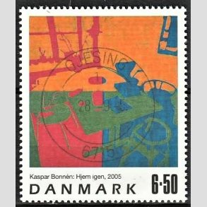FRIMRKER DANMARK | 2005 - AFA 1440 - Frimrkekunst 8. - 6,50 Kr. Kaspar Bonnn - Pragt Stemplet