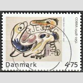 FRIM�RKER DANMARK | 2006 - AFA 1484 - Cobra-malere 9. - 4,75 Kr. Asger Jorn - Pragt Stemplet Gjesing
