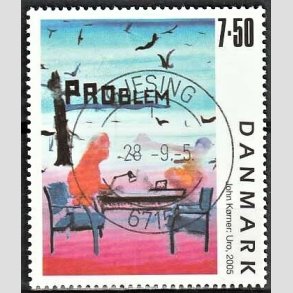 FRIMRKER DANMARK | 2005 - AFA 1441 - Frimrkekunst 8. - 7,50 Kr. John Krner - Pragt Stemplet