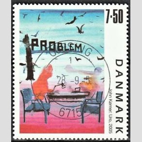 FRIMRKER DANMARK | 2005 - AFA 1441 - Frimrkekunst 8. - 7,50 Kr. John Krner - Pragt Stemplet