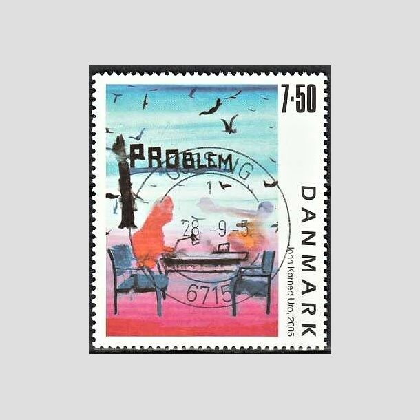 FRIMRKER DANMARK | 2005 - AFA 1441 - Frimrkekunst 8. - 7,50 Kr. John Krner - Pragt Stemplet