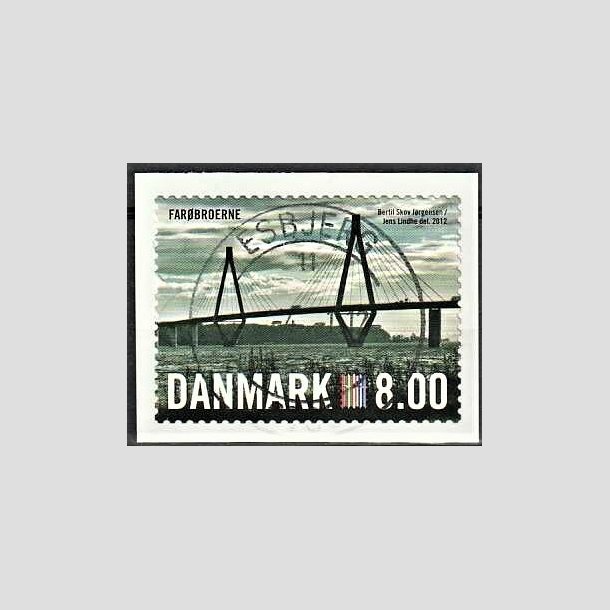 FRIMRKER DANMARK | 2012 - AFA 1690 - Nordia 2012 - 8,00 Kr. flerfarvet - Pragt Stemplet