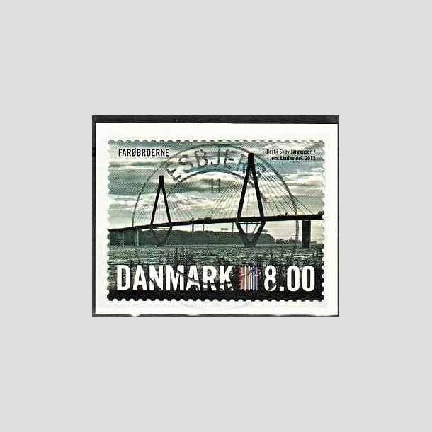 FRIMRKER DANMARK | 2012 - AFA 1690 - Nordia 2012 - 8,00 Kr. flerfarvet - Pragt Stemplet