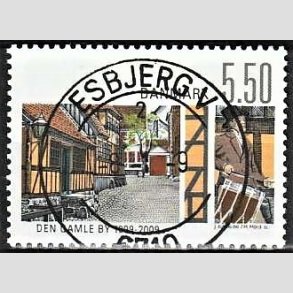 FRIM�RKER DANMARK | 2009 - AFA 1563 - Den gamle by - 5,50 Kr. flerfarvet - Pragt Stemplet