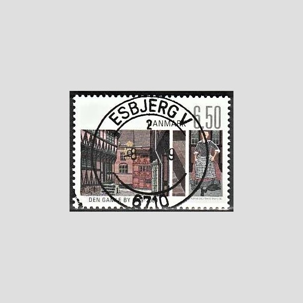 FRIMRKER DANMARK | 2009 - AFA 1564 - Den Gamle By - 6,50 Kr. flerfarvet - Pragt Stemplet