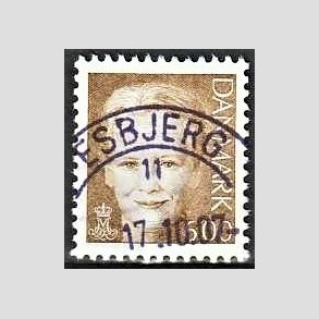 FRIMRKER DANMARK | 2001 - AFA 1285 - Dronning Margrethe II - 6,00 kr. brun - Pragt Stemplet