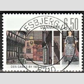 FRIM�RKER DANMARK | 2009 - AFA 1564 - Den Gamle By - 6,50 Kr. flerfarvet - Pragt Stemplet