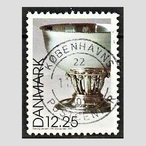 FRIM�RKER DANMARK | 1997 - AFA 1163 - Dansk design - 12,25 Kr. Georg Jensen s�lvsk�l flerfarvet - Pragt Stemplet