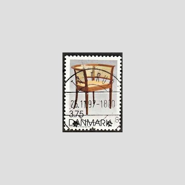 FRIMRKER DANMARK | 1997 - AFA 1160 - Dansk design - 3,75 Kr. flerfarvet - Pragt Stemplet Tstrup