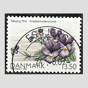 FRIM�RKER DANMARK | 2007 - AFA 1515 - Danmarks natur I - 13,50 Kr. flerfarvet - Pragt Stemplet