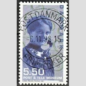 FRIM�RKER DANMARK | 1998 - AFA 1178 - Post og Tele museet - 5,50 Kr. flerfarvet - Pragt Stemplet