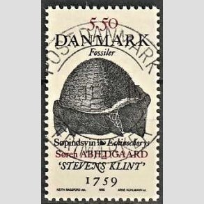 FRIM�RKER DANMARK | 1998 - AFA 1193 - Fossiler - 5,50 Kr. S�pindsvin flerfarvet - Pragt Stemplet