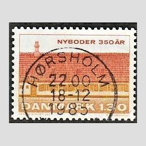 FRIM�RKER DANMARK | 1981 - AFA 725 - Nyboder 350 �r - 1,30 Kr. flerfarvet - Pragt Stemplet
