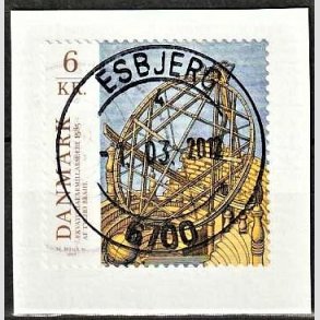 FRIM�RKER DANMARK | 2012 - AFA 1692 - Astronomi - 6,50 Kr. flerfarvet p� klip - Pragt Stemplet Esbjerg