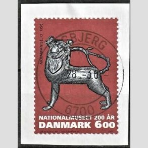 FRIM�RKER DANMARK | 2007 - AFA 1502 - Nationalmuseet 200 �r. - 6,00 Kr. flerfarvet - Pragt Stemplet