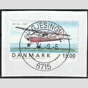 FRIM�RKER DANMARK | 2006 - AFA 1481 - Ellehammer - 13,00 Kr. flerfarvet p� klip - Pragt Stemplet