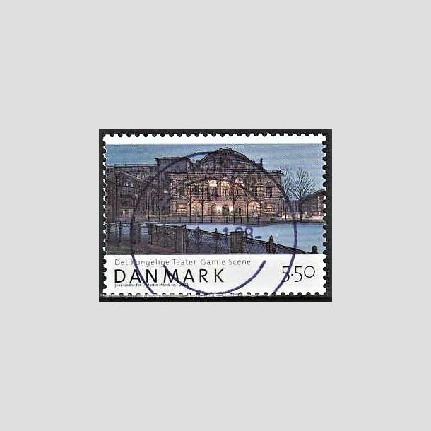 FRIMRKER DANMARK | 2008 - AFA 1526 - Den danske nationalscene - 5,50 Kr. gamle scene - Pragt Stemplet