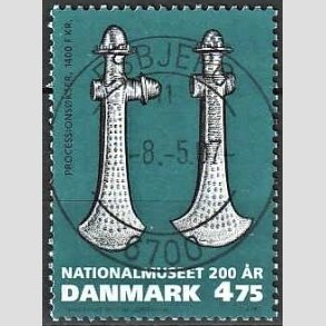 FRIM�RKER DANMARK | 2007 - AFA 1501 - Nationalmuseet 200 �r. - 4,75 Kr. flerfarvet - Pragt Stemplet