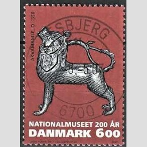 FRIM�RKER DANMARK | 2007 - AFA 1502 - Nationalmuseet 200 �r. - 6,00 Kr. flerfarvet - Pragt Stemplet