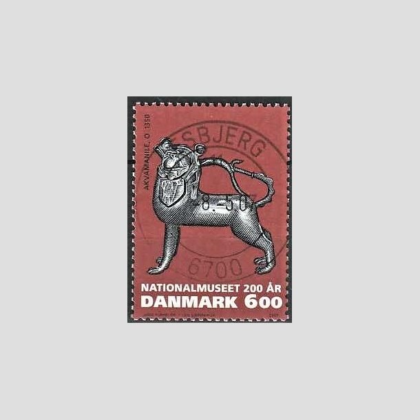 FRIMRKER DANMARK | 2007 - AFA 1502 - Nationalmuseet 200 r. - 6,00 Kr. flerfarvet - Pragt Stemplet