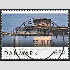 FRIM�RKER DANMARK | 2008 - AFA 1527 - Den danske nationalscene - 6,50 Kr. skuespilhuset - Pragt Stemplet Esbjerg