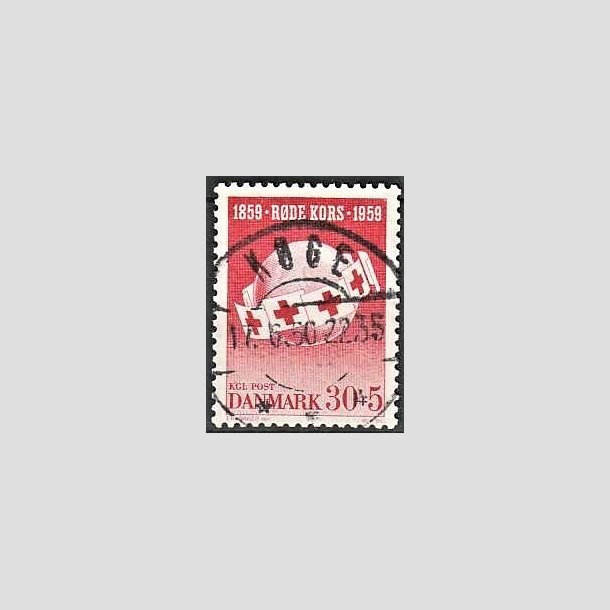 FRIMRKER DANMARK | 1959 - AFA 378 - Rde Kors - 30 + 5 re rd - Pragt Stemplet Kge