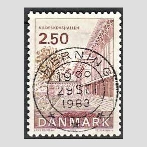 FRIM�RKER DANMARK | 1983 - AFA 778 - EU Bygningskunst - 2,50 Kr. r�d/r�dbrun - Pragt Stemplet