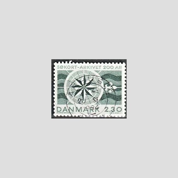 FRIMRKER DANMARK | 1984 - AFA 799 - Skortarkivet 200 r - 2,30 Kr. grn - Lux Stemplet rhus C
