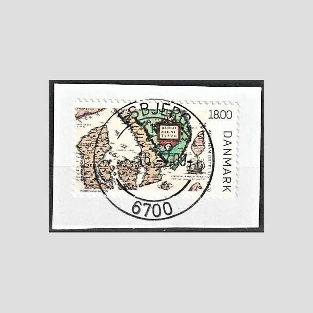 FRIMRKER DANMARK | 2009 - AFA 1588 - Gamle Danmarkskort - 18,00 Kr. flerfarvet p klip - Lux Stemplet