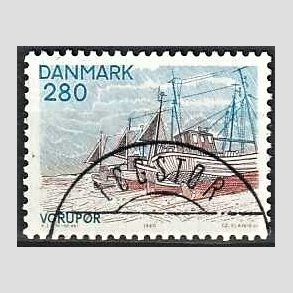 FRIM�RKER DANMARK | 1980 - AFA 703 - Jylland nord for Limfjorden - 280 �re flerfarvet - Pragt Stemplet