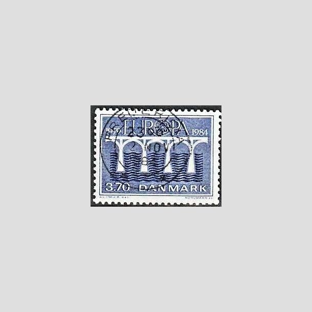 FRIMRKER DANMARK | 1984 - AFA 804 - Europamrker - 3,70 Kr. bl - Pragt Stemplet