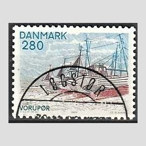 FRIM�RKER DANMARK | 1980 - AFA 703 - Jylland nord for Limfjorden - 280 �re flerfarvet - Pragt Stemplet