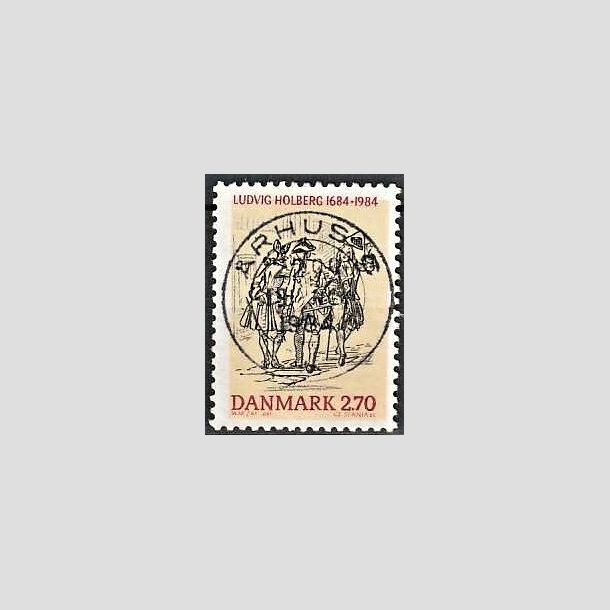 FRIMRKER DANMARK | 1984 - AFA 814 - Ludvig Holberg - 2,70 Kr. flerfarvet - Pragt Stemplet