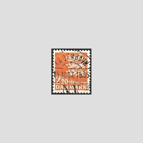 FRIMRKER DANMARK | 1967 - AFA 464F - Rigsvben 2,20 Kr. orange - Lux Stemplet