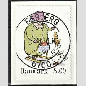 FRIM�RKER DANMARK | 2011 - AFA 1683 - Vintereventyr - 8,00 Kr. flerfarvet - Pragt Stemplet