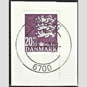 FRIMRKER DANMARK | 2008 - AFA 1532 - Lille Rigsvben - 20,50 Kr. violet p klip - Pragt Stemplet