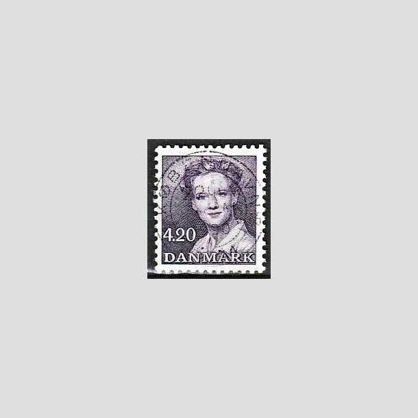 FRIMRKER DANMARK | 1989 - AFA 926 - Dronning Margrethe - 4,20 Kr. mrkviolet - Lux Stemplet