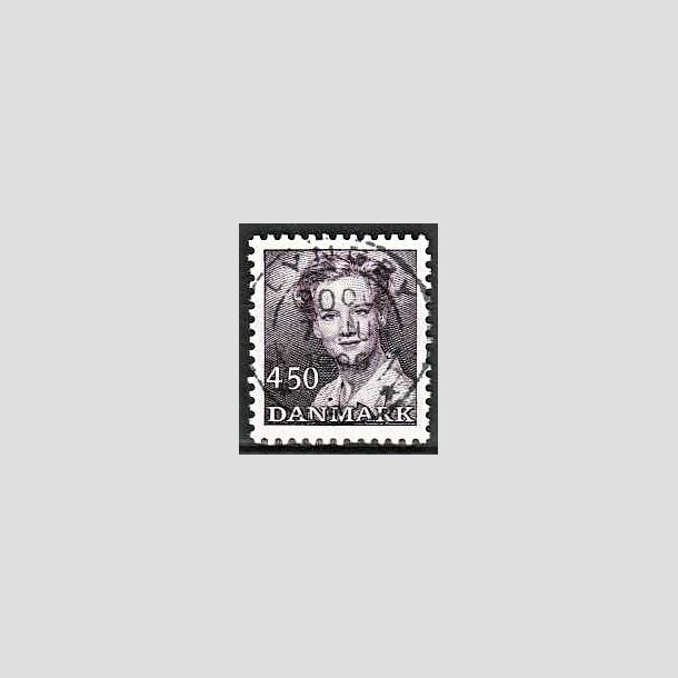 FRIMRKER DANMARK | 1990 - AFA 957 - Dronning Margrethe - 4,50 Kr. mrkviolet - Pragt Stemplet