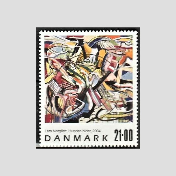 FRIMRKER DANMARK | 2004 - AFA 1399 - Frimrkekunst - 21,00 Kr. flerfarvet - Pragt Stemplet Gjesing