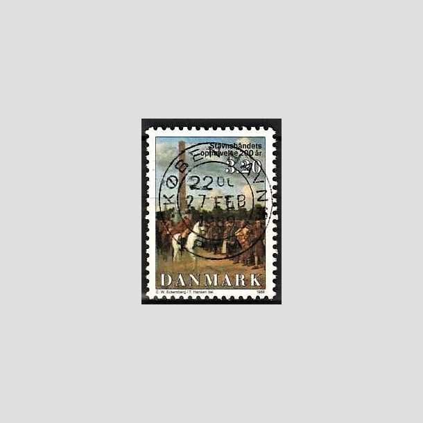 FRIMRKER DANMARK | 1988 - AFA 910 - Stavnsbndets ophvelse 200 r. - 3,20 Kr. flerfarvet - Lux Stemplet