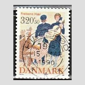 FRIMRKER DANMARK | 1989 - AFA 933 - Frelsens Hr - 3,20 Kr. + 50 re flerfarvet - Pragt Stemplet