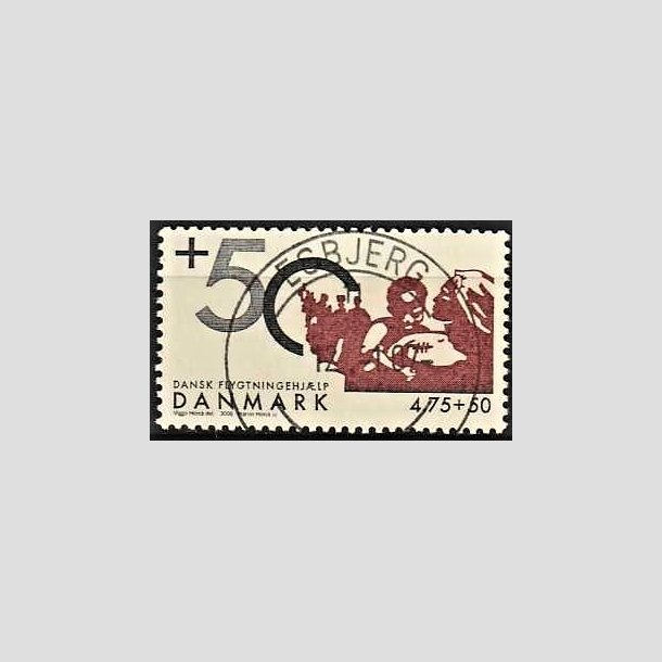 FRIMRKER DANMARK | 2006 - AFA 1459 - Dansk flygtningehjlp - 4,75+0,50 Kr. Afrika - Pragt Stemplet Esbjerg